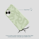 Sage Green Snaky iPhone 13 Case