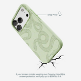 Sage Green Snaky iPhone 17 Pro Case