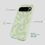 Sage Green Snaky Google Pixel 10 Pro XL Case