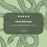 Sage Green Snaky iPhone 14 Case