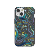 Black Space Waves iPhone 14/16e Case