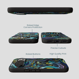 Black Space Waves Google Pixel 10 Pro XL Case