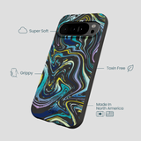 Black Space Waves Google Pixel 10 Pro XL Case