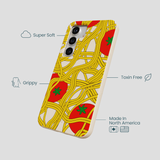 Seashell Spaghetti Splash Samsung Galaxy S25 Case
