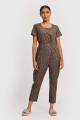 Spotted Overlap Jumpsuit
