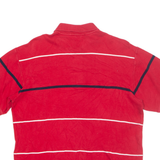 NAUTICA Mens Polo Shirt Red Striped M