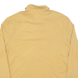 TOMMY HILFIGER Mens Polo Shirt Brown Long Sleeve L