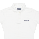 REEBOK Womens Polo Shirt White UK 10