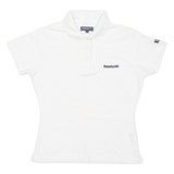 REEBOK Womens Polo Shirt White UK 10