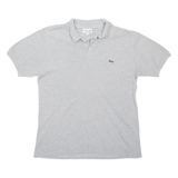 LACOSTE Mens Polo Shirt Grey S