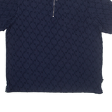 TED BAKER Mens Polo Shirt Blue Geometric XL