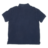 NAUTICA Mens Polo Shirt Blue Striped M