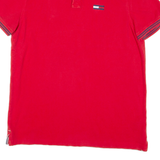 TOMMY HILFIGER Custom Fit Mens Polo Shirt Red L