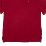 TOMMY HILFIGER Mens Polo Shirt Red 2XL