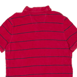 NAUTICA Mens Polo Shirt Red Striped M