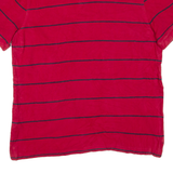 NAUTICA Mens Polo Shirt Red Striped M