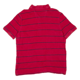 NAUTICA Mens Polo Shirt Red Striped M