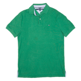 TOMMY HILFIGER Mens Polo Shirt Green M