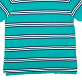 TOMMY HILFIGER Mens Polo Shirt Green Striped XL