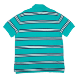 TOMMY HILFIGER Mens Polo Shirt Green Striped XL