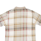 NAUTICA Mens Polo Shirt Beige Check L