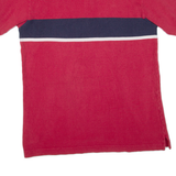 NAUTICA Mens Polo Shirt Red Striped M