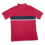 NAUTICA Mens Polo Shirt Red Striped M