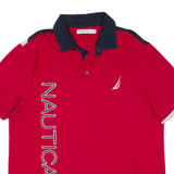 NAUTICA Mens Polo Shirt Red XL