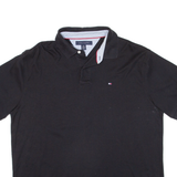 TOMMY HILFIGER Mens Polo Shirt Black XL