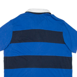 NAUTICA Tall Mens Polo Shirt Blue Striped 2XL