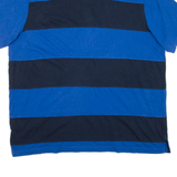 NAUTICA Tall Mens Polo Shirt Blue Striped 2XL