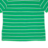CHAPS Mens Polo Shirt Green Striped 2XL