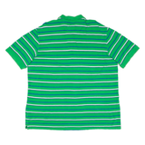 CHAPS Mens Polo Shirt Green Striped 2XL