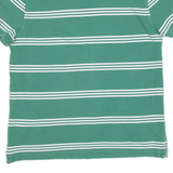 TOMMY HILFIGER Mens Polo Shirt Green Striped M