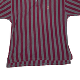 TOMMY HILFIGER Mens Polo Shirt Maroon Striped XL