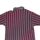 TOMMY HILFIGER Mens Polo Shirt Maroon Striped XL