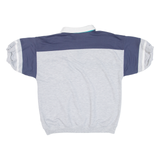 STATIC Mens Polo Shirt Grey Striped M