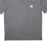 CARHARTT Loose Fit Mens Polo Shirt Grey M