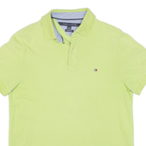 TOMMY HILFIGER Custom Fit Mens Polo Shirt Green S
