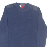 TOMMY HILFIGER Mens Jumper Blue Tight Knit M