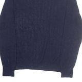 TOMMY HILFIGER Mens Jumper Blue Tight Knit Wool M