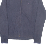 TOMMY HILFIGER Mens Jumper Blue Tight Knit M
