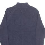 TOMMY HILFIGER Mens Jumper Blue Tight Knit M