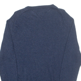 TOMMY HILFIGER Mens Jumper Blue Tight Knit Wool M
