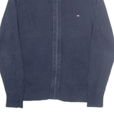 TOMMY HILFIGER Mens Jumper Blue Tight Knit M