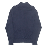 TOMMY HILFIGER Mens Jumper Blue Tight Knit M