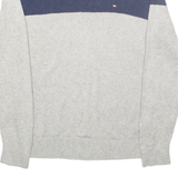 TOMMY HILFIGER Mens Jumper Grey Tight Knit M