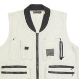 HIGH TECHNICAL EQUIPMENT Utility Mens Gilet Cream L