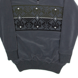 HS Fleece Mens Pullover Jacket Grey 90s L