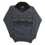 HS Fleece Mens Pullover Jacket Grey 90s L